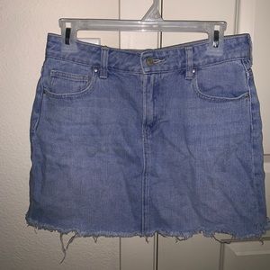 pacsun denim lightwash skirt